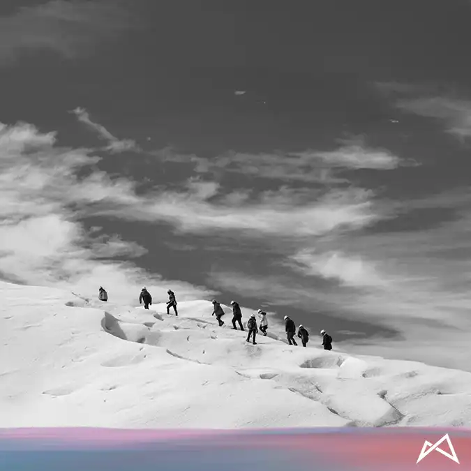 glacier climbing strata
