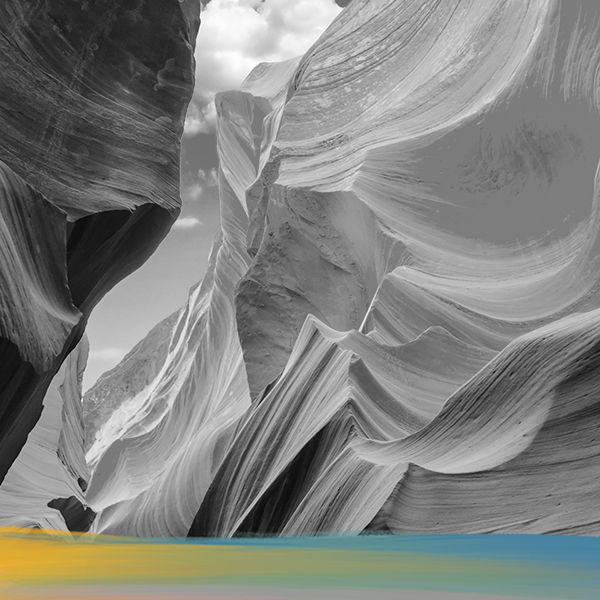 Canyon in Arizona with visible strata