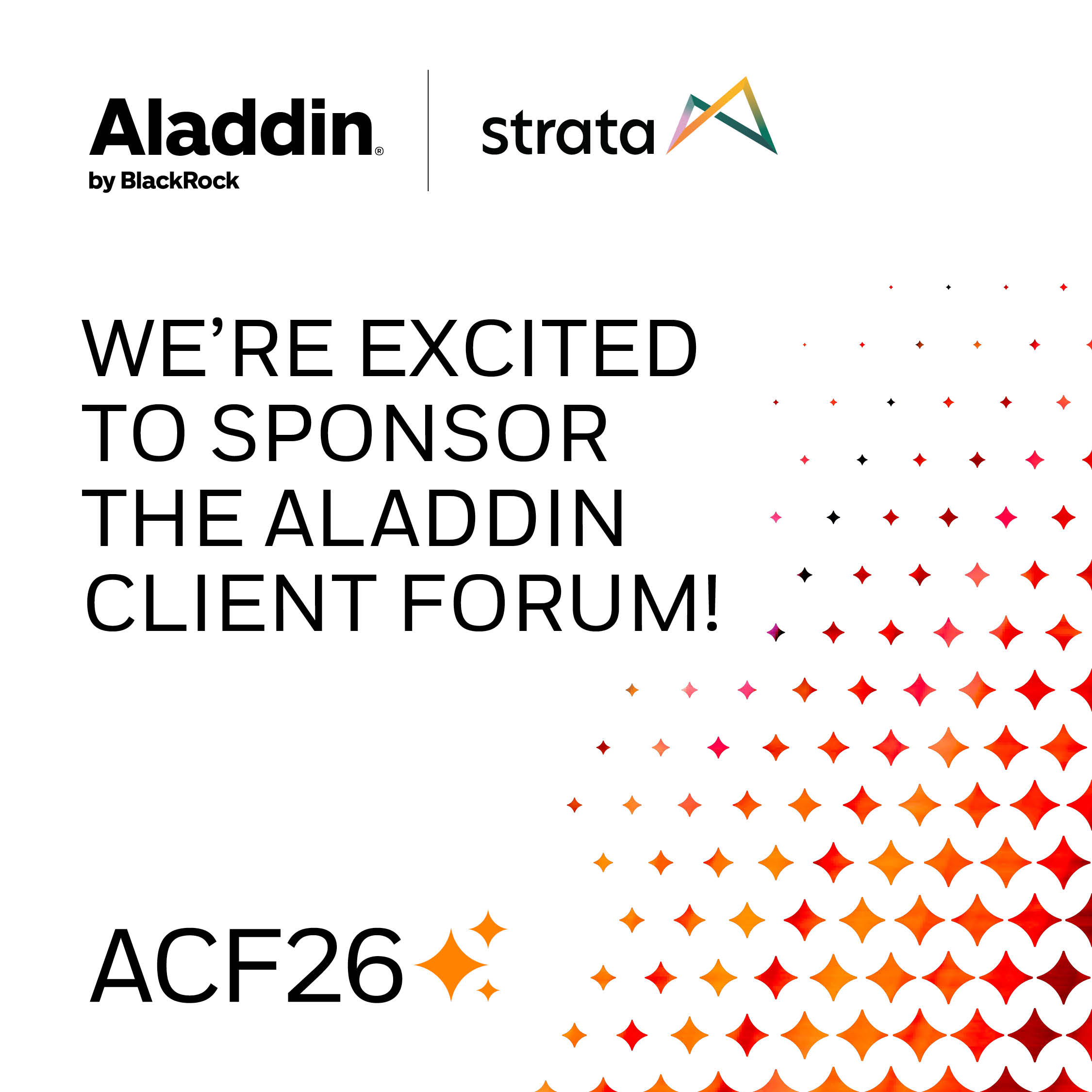 Strata is sponsoring the Aladdin Client Forum